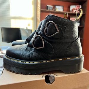 Dr. Martens Devon Heart Leather Platform Boots